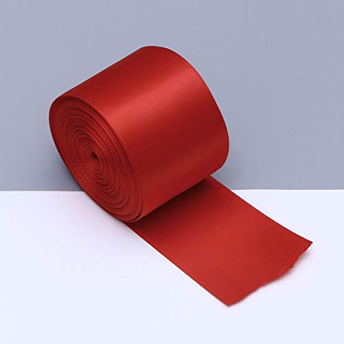 Artibetter 1 Rollo 10 M Cintas de Envoltura de Regalo de la Cinta del Grosgrain Doble Cara de Bricolaje para el Embalaje de artesanía Cintas de Lazo (Rojo)