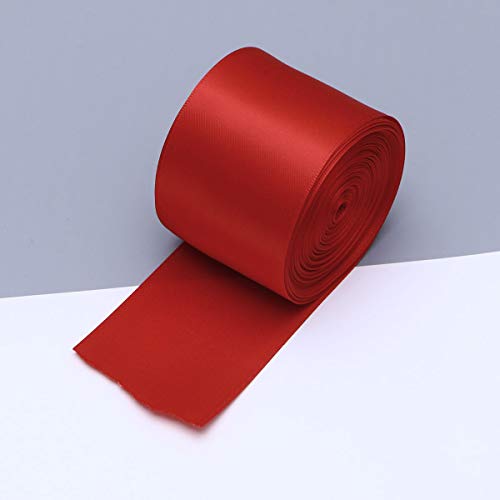 Artibetter 1 Rollo 10 M Cintas de Envoltura de Regalo de la Cinta del Grosgrain Doble Cara de Bricolaje para el Embalaje de artesanía Cintas de Lazo (Rojo)