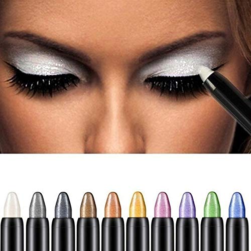 Artist Eyeliner Super Liner, Lápiz de Ojos Trazo Fino y Grueso, Lápices delineadores de ojos, para mujer, de moda, suave, resistente al agua, herramienta de maquillaje (Dorado Marrón)
