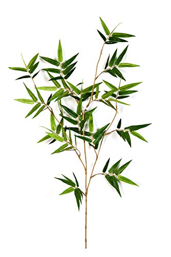 artplants.de Rama de bambú japonés Artificial Jotaro, 105 Hojas, Verde, 60cm - Planta de imitación - árbol