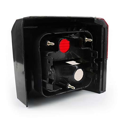 Artudatech - Juego de luces traseras de repuesto para faros traseros de coche, color rojo, para V W Transporter T4, Carave-lle T4 1991-2003, sin bombillas