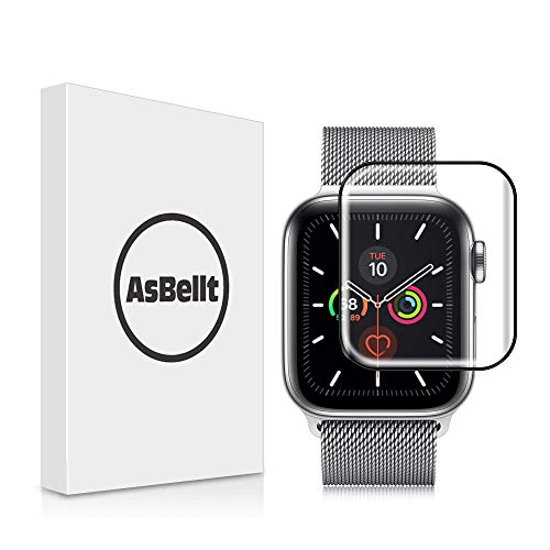 AsBellt Protector Pantalla para Apple Watch 44mm Series 6 5 4 SE Cristal Vidrio Templado para iWatch 44mm Serie 6/5/4/SE Hermès, Nike+ Edition