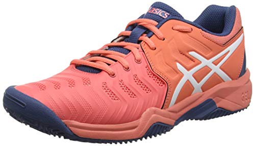 Asics Gel-Resolution 7 Clay GS, Zapatillas de Tenis Unisex Niños, Rojo (Papaya/White 701), 37 EU