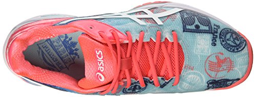 Asics Gel-Solution Speed 3 L.e. Paris, Zapatillas de Deporte para Mujer, Multicolor (Diva Blue/White/Dive Pink), 36 EU