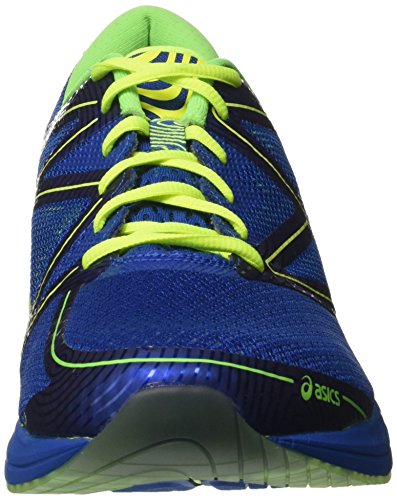 Asics T772N, Zapatillas de Running Hombre, Multicolor (Imperial/Safety Yellow/Green Gecko), 42.5 EU