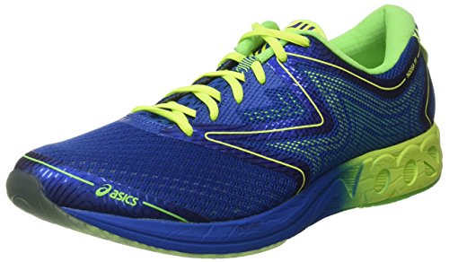 Asics T772N, Zapatillas de Running Hombre, Multicolor (Imperial/Safety Yellow/Green Gecko), 42.5 EU