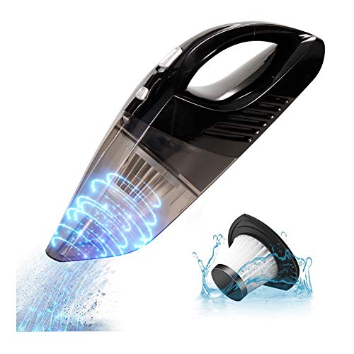Aspirador De Mano Sin Cable 7,4 V 4500Pa Aspirador Inalámbrico Portatil Seco Y Húmedo para Sólidos Y Líquidos. Tecnología Ciclónica. Accesorios para Casa Y Coche. Autonomía De 20 Minutos.
