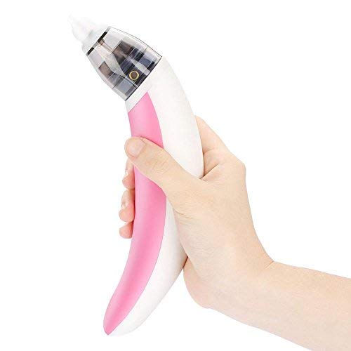 Aspirador de Nasal Eléctrico, Limpiador de Nariz al Vacío y Higiénico para Bebés y Niño para Succionar la Booger y Limpiar la Nariz(Rosado)