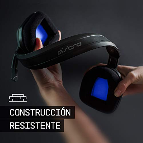 ASTRO Gaming A10 Auriculares alámbricos, ligeros y resistentes, ASTRO Audio, Dolby ATMOS, clavija de 3.5 mm, para Xbox Series X|S, Xbox One, PS5, PS4, Switch, PC, Mac, móvil, Color Negro/Azul