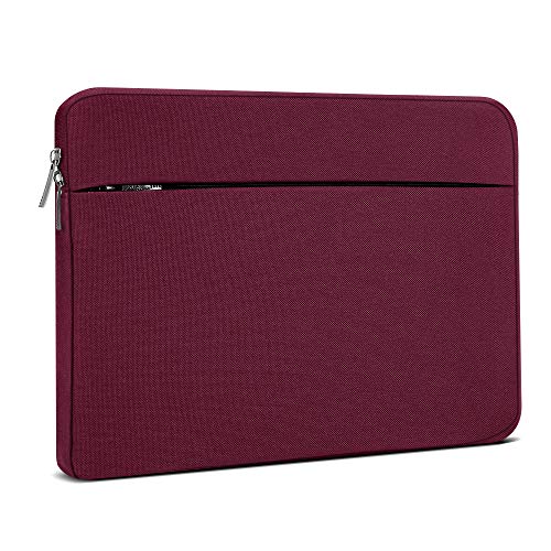 AtailorBird Funda Ordenador Portatil 15,6 Pulgadas,Bolsa pc Portátil Impermeable Anti-rasguños Antigolpes,Funda 15,6" Acolchada per Laptop/Notebook/MacBook/Chromebook -Bordeaux
