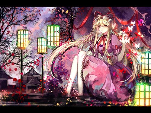 ATggqr Puzzle Adultos 1000 Piezas 50x75cm Chica de Dibujos Animados de Anime Creativo Rompecabezas Gran Juego de Rompecabezas para Adultos Adolescentes