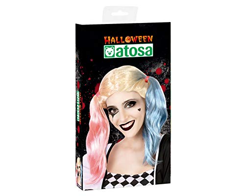 Atosa Peluca de Payasa con Coletas