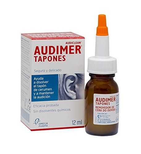 Audimer Tapones - Ayuda a disolver el tapón de cera. Eficacia probada. Seguro y delicado - 12 ml
