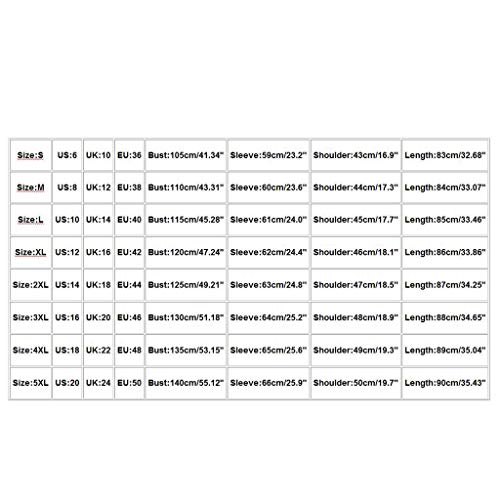 Auifor Dobladillo de Leopardo de Lana para Mujer Dobladillo con Botones Talla Grande Sudadera con Capucha Blusa Camisa de Felpa suéter(A-Negro/XXX-Large)