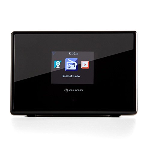 Auna iAdapt 280 - Adaptador de Radio Digital, Módulo de Expansión, para Sistemas de Sonido y HiFi, WLAN, Bluetooth, FM, Función RDS, Pantalla TFT Color 2,8", Luz Atenuable, Negro