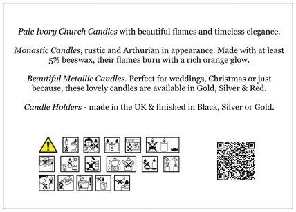 Aura Velas metálicas Plateadas (40 mm x 60 mm)