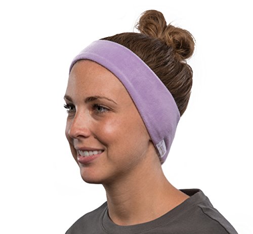 Auriculares con Banda de Lana para la Cabeza AcousticSheep SleepPhones v.6 Classic, inalámbricos con Bluetooth - Lavanda, Mediano (Esta Talla se Ajusta a la mayoría)