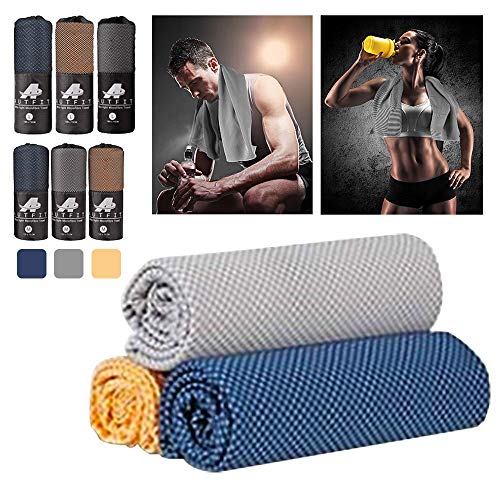 AUTFIT Toalla de Microfibra, Toalla de Deportiva, Toalla de Viaje Secado Rápido, Superabsorbente, Ultracompacta para Gimnasio, Fitness, Natación, Camping, Senderismo y Yoga