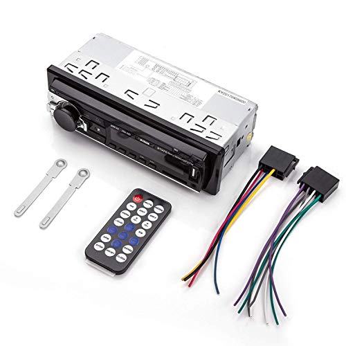 Autoradio Bluetooth, RIXOW Manos Libres Estéreo de Coche, Apoyo de Reproductor MP3, Llamadas Manos Libres, Función de Radio, y de Archivo.