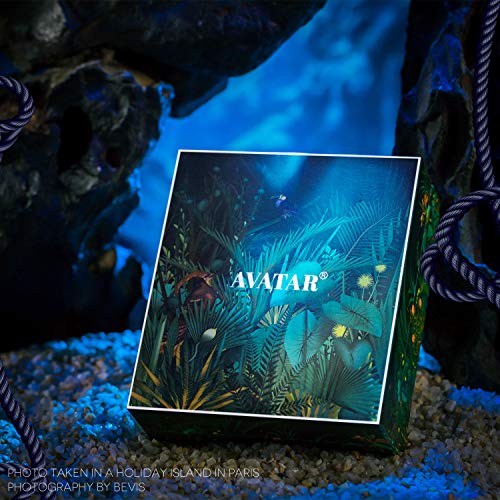 AVATAR Pulsera para Mujer 925 de Plata esterlina corazón del océano Cristales Azules Regalos para Mujer niña Esposa Madre Novia Amigos su joyería cumpleaños Aniversario