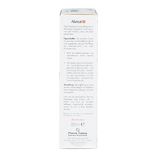 Avene AKERAT 200 ML, Negro, Estándar