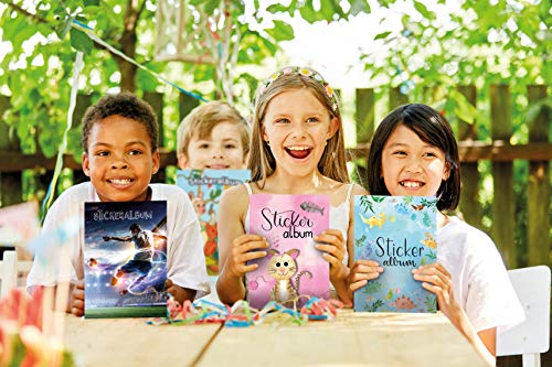 AVERY Zweckform 57793 - Álbum de pegatinas en blanco para coleccionar, álbum de recortes, pegatinas en blanco, regalos infantiles, A5, 16 páginas, 1 álbum para niños