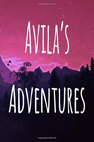 Avila's Adventures: Personalised Name Notebook - 119 Page Journal! Perfect Gift!