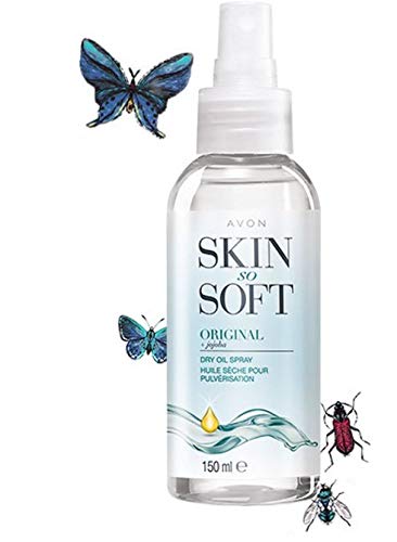 Avon Skin So Soft Original - Espray para cuidado corporal, con aceite de jojoba para todo tipo de pieles y propiedades repelentes de mosquitos