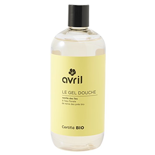 Avril - Gel de ducha de vainilla de las Islas, certificado ecológico, 500 ml
