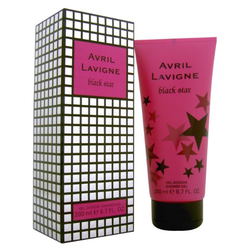 Avril Lavigne Negro Estrella Shower Gel Mujeres en caja 200ml, 1er Pack (1 x 200 ml)