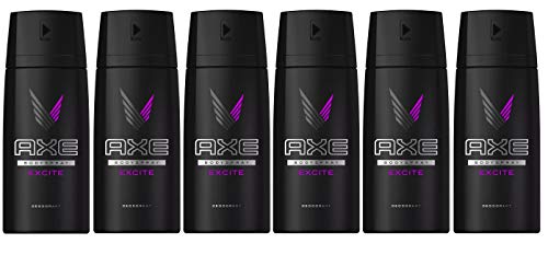 Axe Body Spray Desodorante Excite 150 ml/5.07 oz (Pack of 6) by Axe