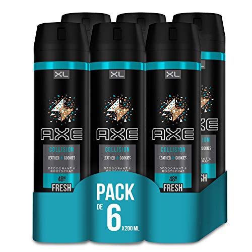 AXE Bodyspray Desodorante Leather and Cookies 200 ml - Pack de 6