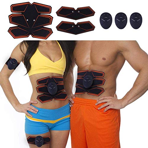 Aycpg Eléctrica pérdida Muscular Peso Que Adelgaza el Dispositivo de Entrenamiento Abdominal Estimulación Cuerpo Celulitis Ejercicio Relax Beige (Color : Beige)