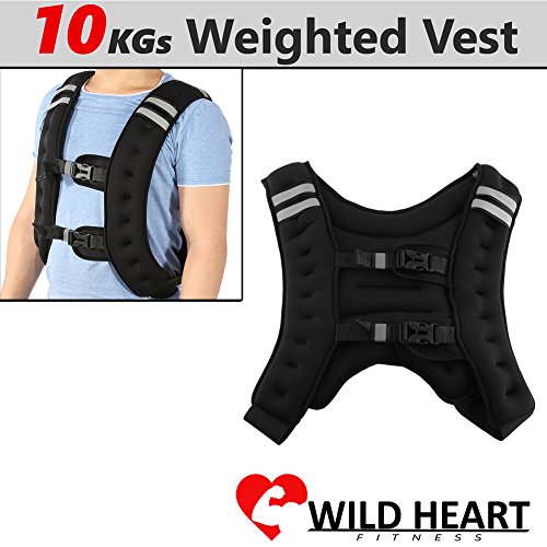 AYNEFY Chaleco de Entrenamiento de Fuerza, 10 kg, Chaleco con Peso, Tejido elástico Invisible, con Hebilla Ajustable para Ejercicio, Entrenamiento, Correr, Boxeo, pérdida de Grasa