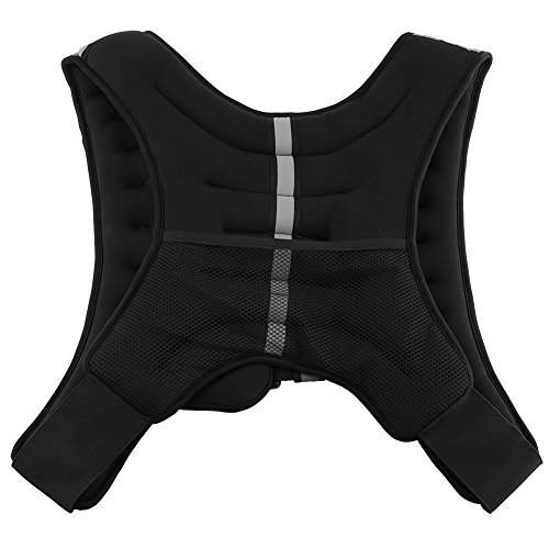 AYNEFY Chaleco de Entrenamiento de Fuerza, 10 kg, Chaleco con Peso, Tejido elástico Invisible, con Hebilla Ajustable para Ejercicio, Entrenamiento, Correr, Boxeo, pérdida de Grasa