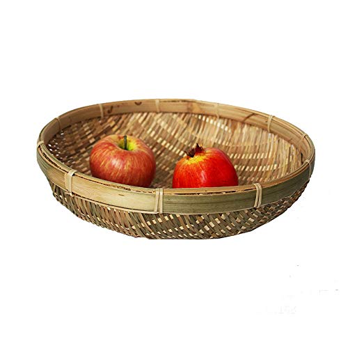 AZX Panera, Cestas de bambú para Pan, Almacenamiento de cestas para Frutas Verduras Hechas a Mano