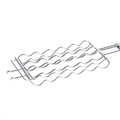 AZX Parrillas para Barbacoa, Perro Caliente de Malla de Metal Clip,Cesta para Salchicha, Herramienta de Barbacoa al Oeste