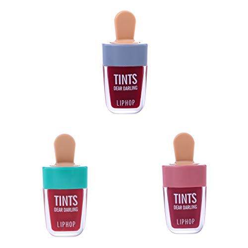 B Baosity 3 Piezas Lápiz Labial Impermeable Brillos Labiales Hidratante Tinta para Labios