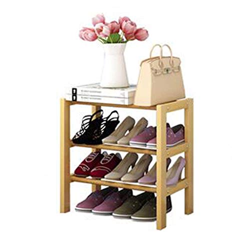 B-fengliu Zapatero de Madera Maciza de 3 Niveles Banco Organizador de Zapatos Estante de Almacenamiento Ideas for Entrada Pasillo Baño Sala de Estar (Size : L)