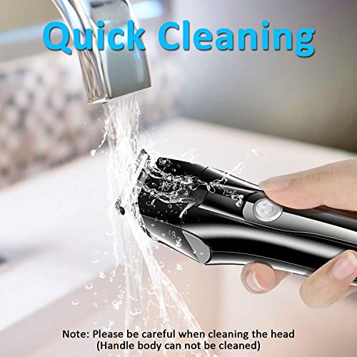 Babacom Maquina Cortar Pelo Profesional, 5 en 1 Multifunction Cortapelos Hombre, USB Recargable Cortadora de Pelo Maquina de Afeitar Barba/Nariz/Orejas/Cabeza/Cara/Cuerpo con 4 Peines Guía