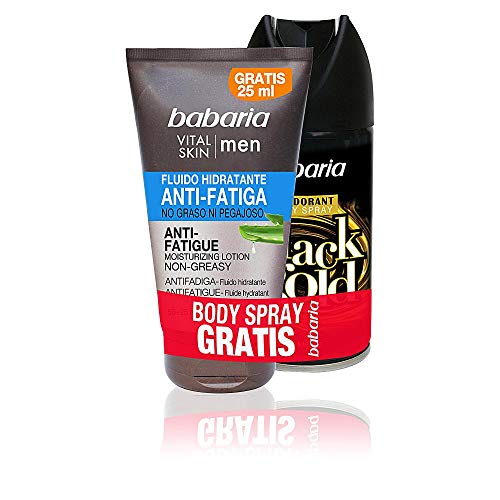 Babaria Men Vital Skin Antifatiga Set de Fluido Hidratante No Graso y Desodorante - 225 ml (8410412706353)