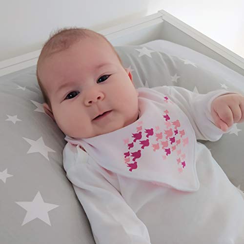 Baberos Bebe Babero Bandana triangulo - super absorbente y suave - para dentición saliva baba de bebés y niñas