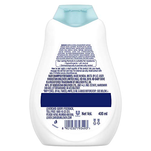 Baby Dove - Champú, hidratación profunda, 400 ml