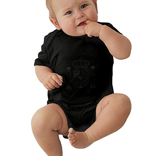 Baby Jersey Bodysuit España Coat of Arms Baby Unisex Baby Cotton Short Sleeve Bodysuits For Boy&Girl