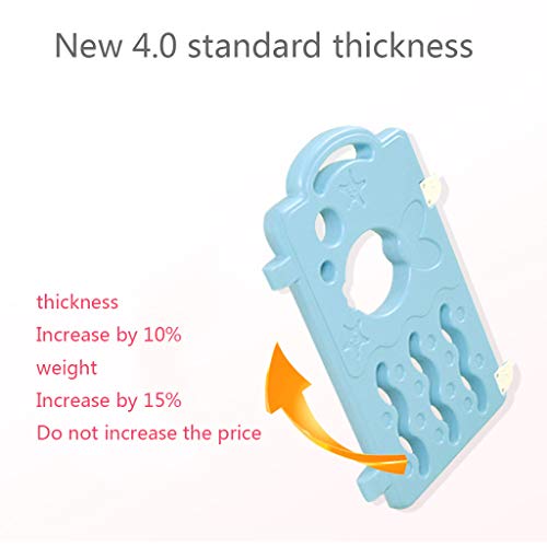 Baby Play Parque Infantil, Material ecológico, Doble Ventosa Cuadrada Fija, Rectangular para Parque de Atracciones de protección de 1-3 años （194x232cm