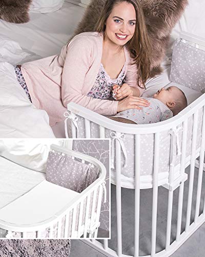 babybay Original - Cuna adosada con ventilación extra, color blanco