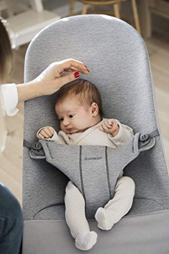 Babybjörn Bliss Hamaca ergonómica con balanceo natural para Bebés, Gris Claro