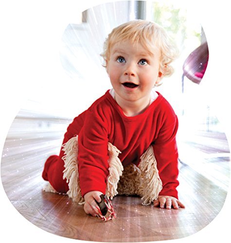 Babymop – Mopa para bebé para facilitar la limpieza del hogar. Body Pijama con mopa para bebé rojo rojo Talla:80