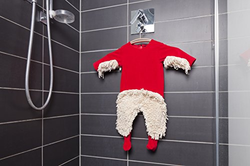 Babymop – Mopa para bebé para facilitar la limpieza del hogar. Body Pijama con mopa para bebé rojo rojo Talla:80