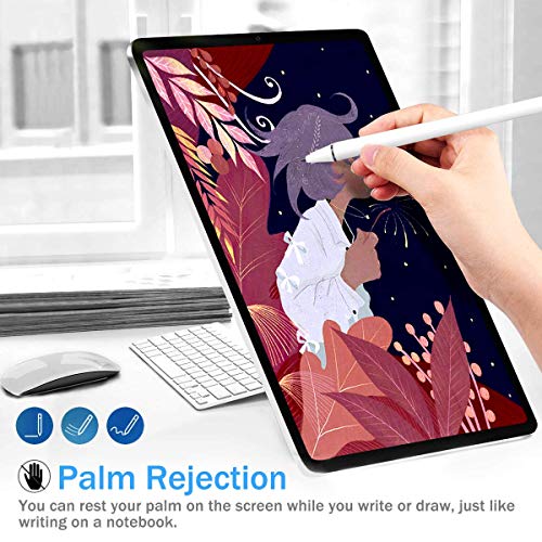 BACKTURE Lápiz Táctil para iPad, con 1,2 mm Punta Fina, Capacitivo Lapiz Táctil para Apple iPad 2018 y 2019, Compatible con iPad 6, iPad Mini 5, iPad Air 3, iPad Pro 11", iPad 12.9" (Blanco)